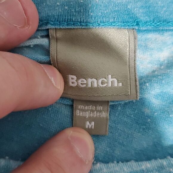 BENCH Blue Medium Shirt Sleeve Shirt - Picture 5 of 5